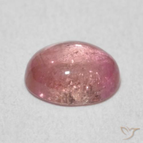 Turmalina Rosado claro natural de 0.75 ct, Ovalada, Transparente