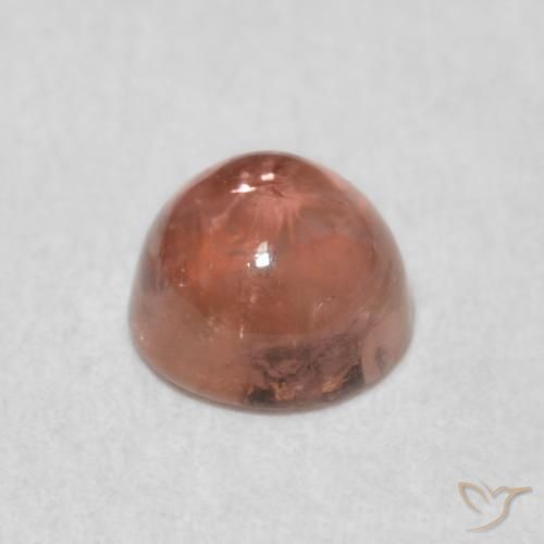 Turmalina Rosado medio natural de 0.65 ct, Redondo, Transparente