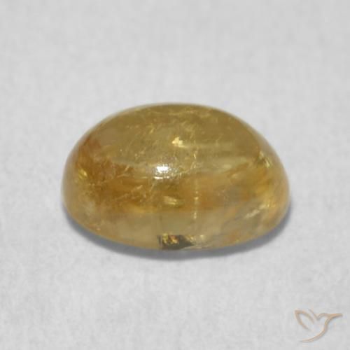 Turmalina Amarillo toscana natural de 0.72 ct, Ovalada, Transparente