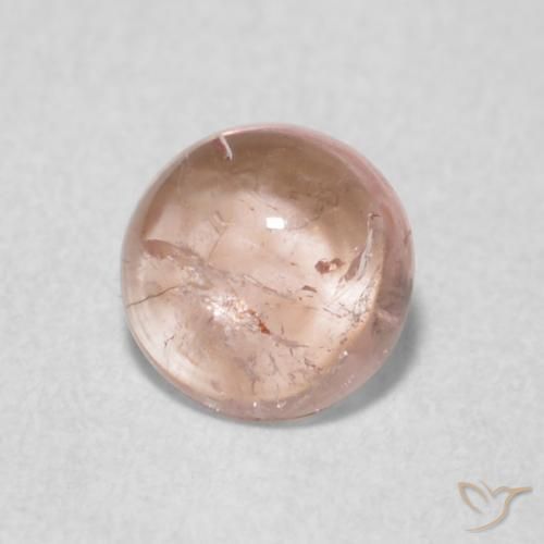 Turmalina Rosado muy claro natural de 0.49 ct, Redondo, Transparente