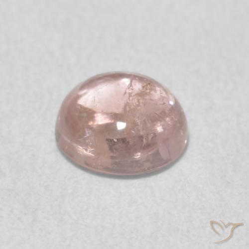Turmalina Rosado muy claro natural de 0.49 ct, Redondo, Transparente