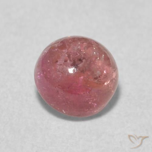 0.63ct Natural Rosado intenso Turmalina, Redondo, Transparente