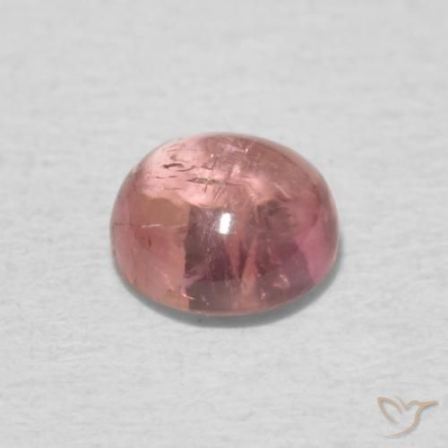 Turmalina Rosado claro natural de 0.53 ct, Redondo, Transparente