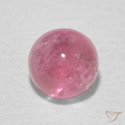 0.74ct Natural Rosado intenso Turmalina, Redondo, Transparente