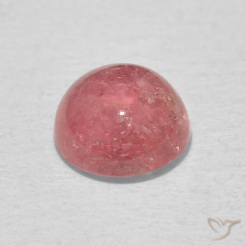 Turmalina Tono rosado natural de 1.23 ct, Redondo, Transparente