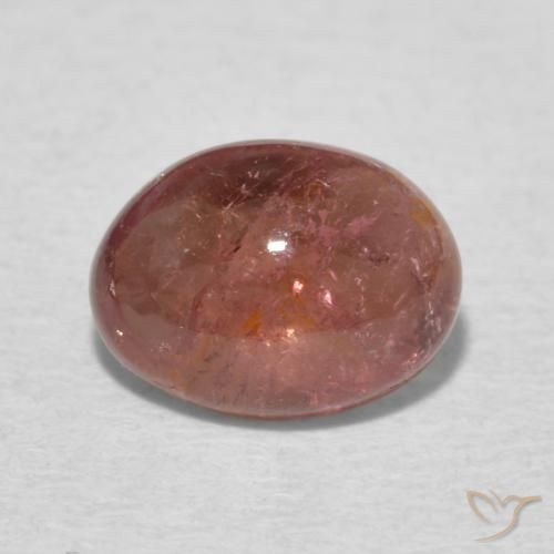 1.40ct Natural Rosado palo de rosa turmalina, Ovalada, Transparente