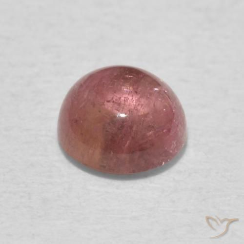 Turmalina Rosado naranja natural de 0.59 ct, Redondo, Transparente