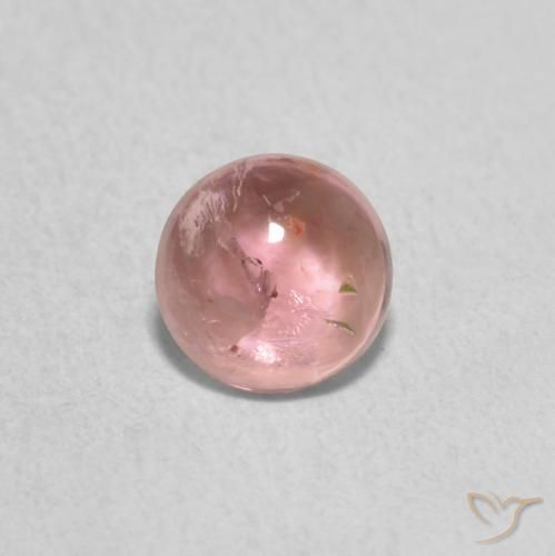 0.82ct Natural Rosado Bubblegum Turmalina, Redondo, Transparente