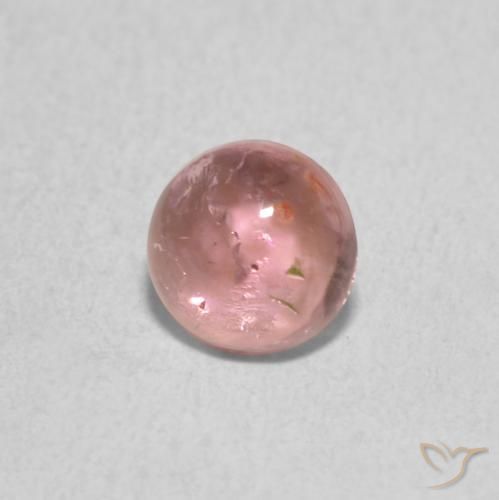 Turmalina Rosado Bubblegum natural de 0.82 ct, Redondo, Transparente