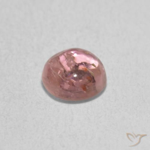 Turmalina Rosado Bubblegum natural de 0.82 ct, Redondo, Transparente