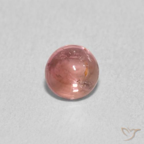 0.58ct Natural Rosado frambuesa Turmalina, Redondo, Transparente