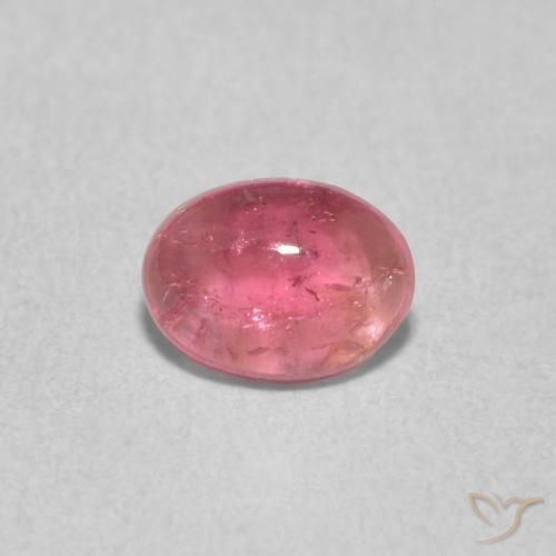 0.67ct Natural Rosado claro turmalina, Ovalada, Transparente