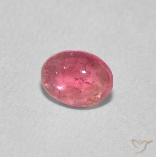 Turmalina Rosado claro natural de 0.67 ct, Ovalada, Transparente