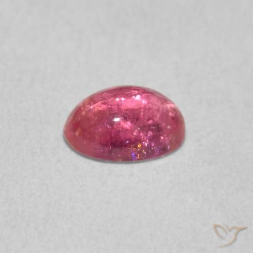 Turmalina Rosado claro natural de 0.67 ct, Ovalada, Transparente