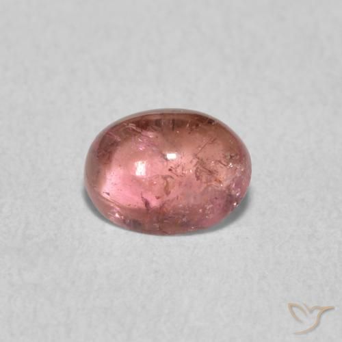 0.77ct Natural Rosa oscuro turmalina, Ovalada, Transparente