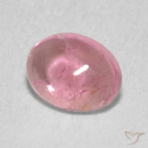 Turmalina Rosado bubblegum claro natural de 0.65 ct, Ovalada, Transparente