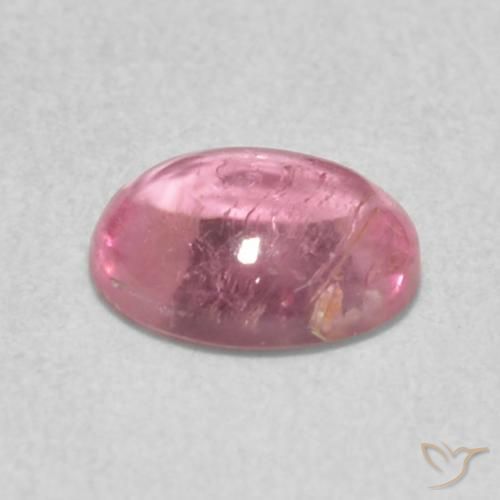 Turmalina Rosado bubblegum claro natural de 0.65 ct, Ovalada, Transparente