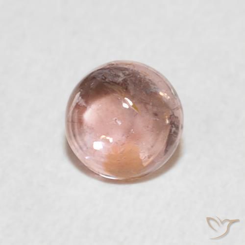 Turmalina Rosado claro natural de 0.61 ct, Redondo, Transparente