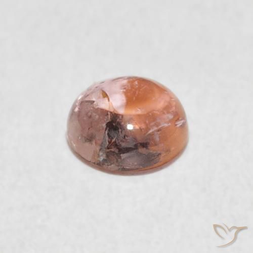 Turmalina Rosado claro natural de 0.61 ct, Redondo, Transparente