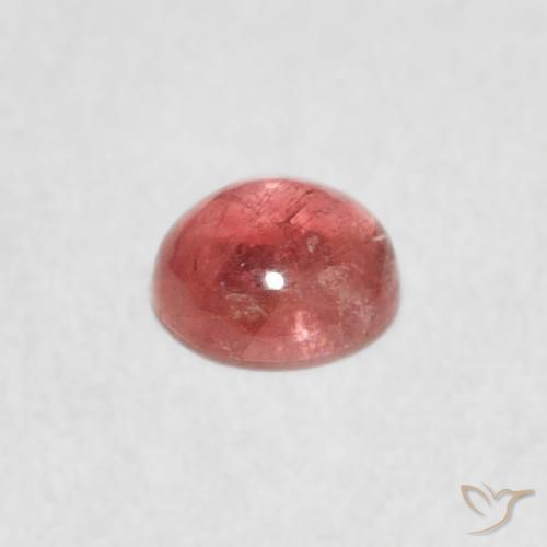 Turmalina Rosado medio natural de 0.47 ct, Redondo, Transparente