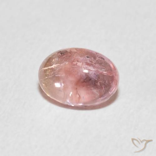 Turmalina Rosado claro natural de 0.99 ct, Ovalada, Transparente