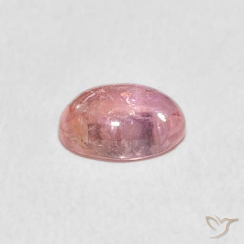Turmalina Rosado claro natural de 0.99 ct, Ovalada, Transparente
