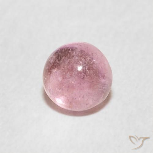 Turmalina Rosado bubblegum claro natural de 0.70 ct, Redondo, Transparente