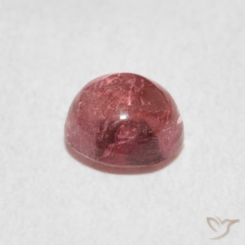 Turmalina Rosado naranja natural de 0.72 ct, Redondo, Transparente
