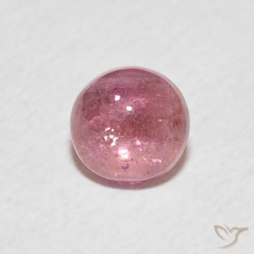Turmalina Rosa magenta natural de 0.64 ct, Redondo, Transparente
