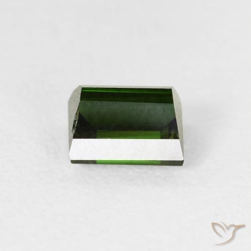 Turmalina Verde bosque natural de 0.98 ct, Corte Baguette, VVS-VS