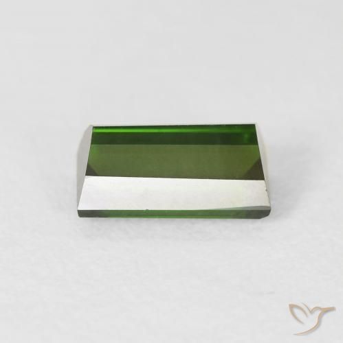 Turmalina Verde bosque natural de 1.18 ct, Corte Baguette, VVS