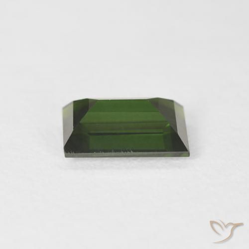 Turmalina Verde bosque natural de 1.23 ct, Corte Baguette, VVS