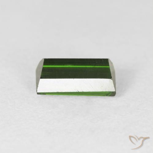 Turmalina Verde terroso oscuro natural de 1.07 ct, Corte Baguette, VS