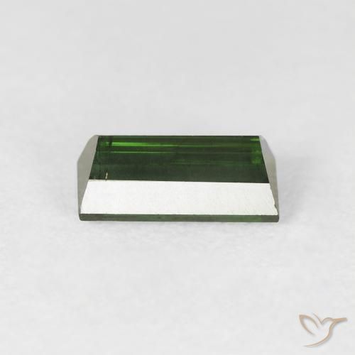 Turmalina Verde bosque natural de 1.01 ct, Corte Baguette, VS
