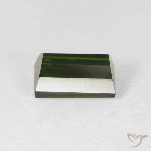 Turmalina Verde bosque natural de 1.71 ct, Corte Baguette, VS