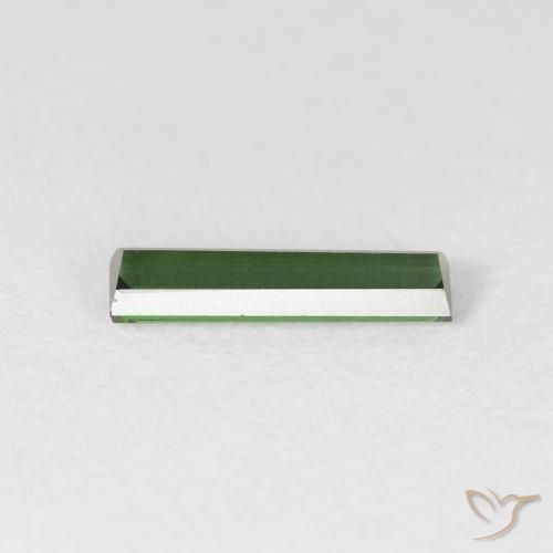 Turmalina Verde bosque natural de 0.60 ct, Corte Baguette, VVS