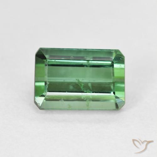 2.51ct Natural Verde Turmalina, corte esmeralda, VS-SI