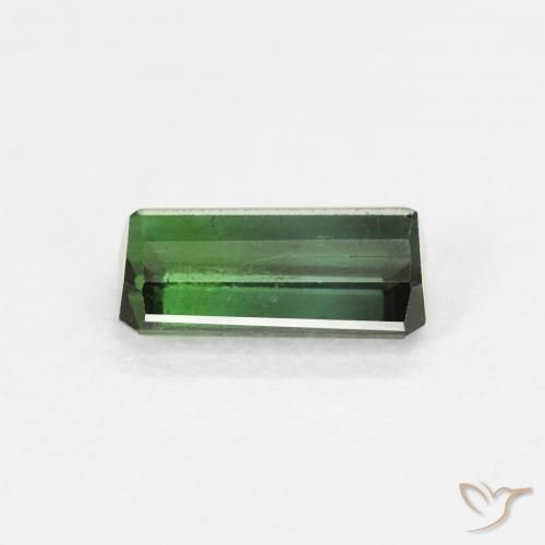 Turmalina Verde medio natural de 0.80 ct, Corte Octágono / Esmeralda, VS-SI