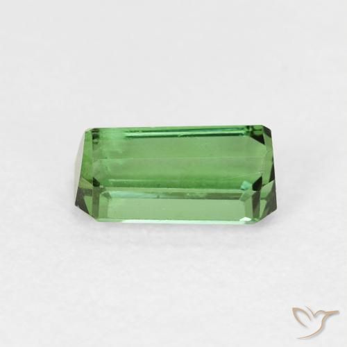 Turmalina Verde medio natural de 0.85 ct, Corte Octágono / Esmeralda, VS
