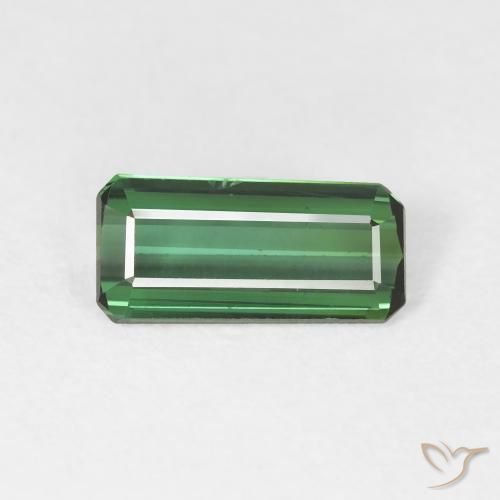 1.40ct Natural Verde Turmalina, corte esmeralda, VVS-VS