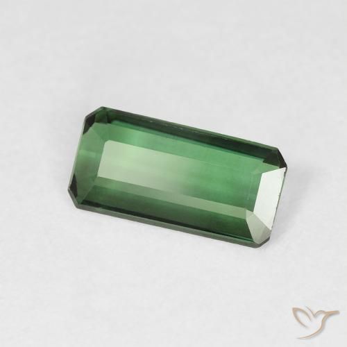 Turmalina Verde natural de 0.95 ct, Corte Octágono / Esmeralda, VVS
