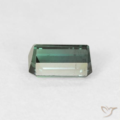 Turmalina Verde multicolor natural de 0.66 ct, Corte Octágono / Esmeralda, VS-SI