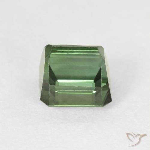 Turmalina Verde bosque natural de 1.42 ct, Corte Octágono / Esmeralda, VVS