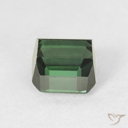 Turmalina Verde oscuro natural de 1.03 ct, Corte Octágono / Esmeralda, VVS