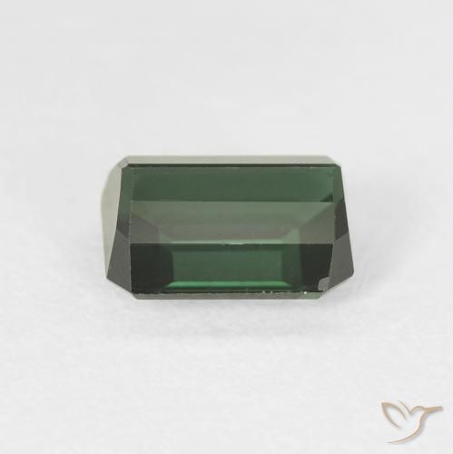 Turmalina Verde marrón natural de 1.51 ct, Corte Octágono / Esmeralda, VVS-VS