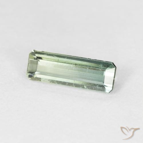 Turmalina Verde bosque pálido natural de 1.34 ct, Corte Octágono / Esmeralda, VS