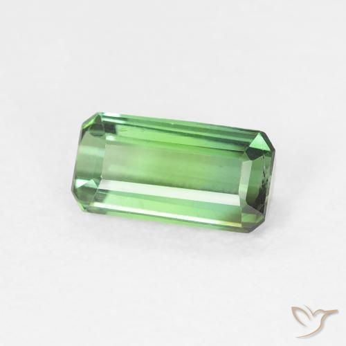 Turmalina Verde medio natural de 0.77 ct, Corte Octágono / Esmeralda, VS