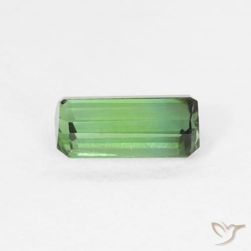 Turmalina Verde medio natural de 0.77 ct, Corte Octágono / Esmeralda, VS