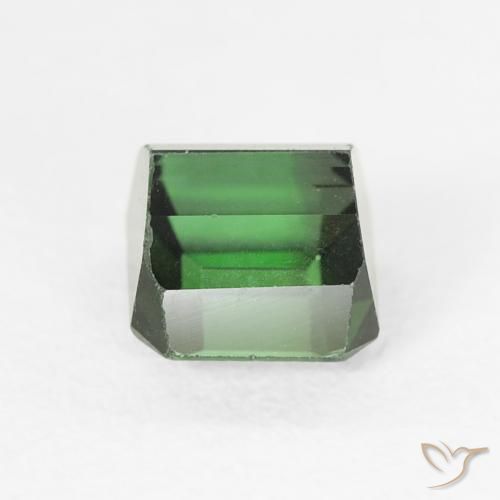 Turmalina Verde intenso natural de 0.95 ct, Corte Octágono / Esmeralda, VVS
