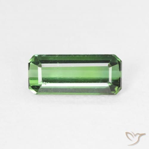 0.79ct Natural Verde Turmalina, corte esmeralda, VVS-VS